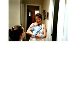 Scott Wolt as a newborn with family